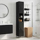 vidaXL Bathroom Floor Column 30x31x190cm Black