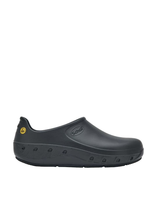 Scholl Men's Anatomic Clogs Black