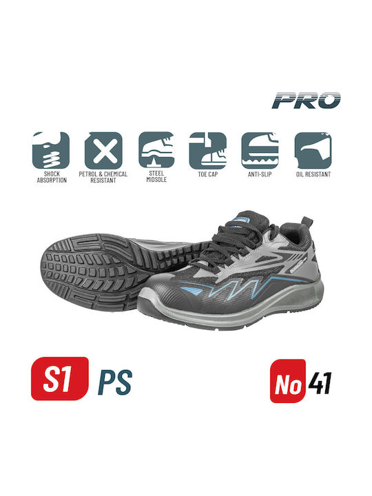 Bormann Pro Work Shoe Black S1PS with Certification FO, SR