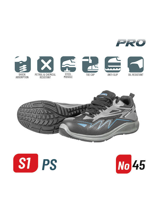 Bormann Pro Work Shoe Black S1PS with Certification FO, SR