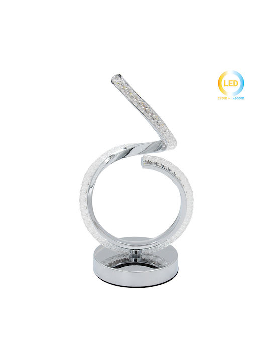 Keskor Metal Table Lamp LED with Silver Base