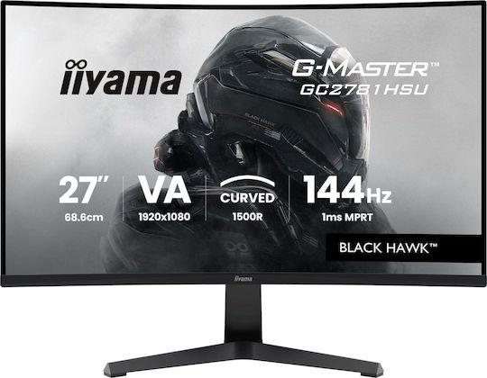 Iiyama G-Master VA Curved Gaming Monitor 27" FHD 1920x1080 144Hz with Response Time 1ms GTG