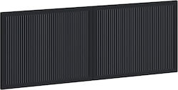 vidaXL Wooden Black Bed Headboard 140x50cm