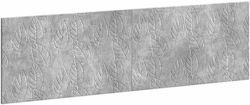 vidaXL Дървено сиво табло за легло 180x50cm