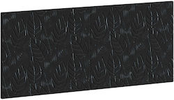 vidaXL Табла за легло Дървена Черна 120x50cm