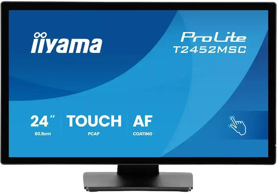 Iiyama T2452MSC-B2 IPS Монитор 24" FHD 1920x1080 с Време на реакция 5ms GTG