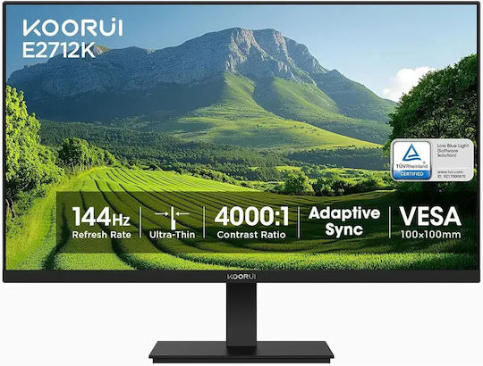 Koorui E2712K IPS Gaming Монитор 27" FHD 1920x1080 144Hz с Време на реакция 5ms GTG