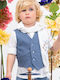 Bambolino Baptism Suit with Vest for Boy Multicolour