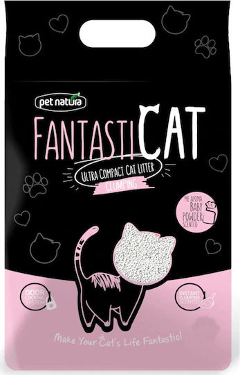 Pet Natura Fantasticat Cat Litter Bentonite with Baby Powder Scent 5lt