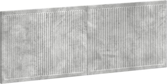 vidaXL Wooden Grey Bed Headboard 140x50cm