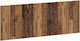 vidaXL Wooden Brown Bed Headboard 140x50cm