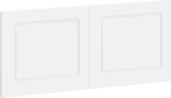 vidaXL Табла за легло Дървена Бяла 120x50cm