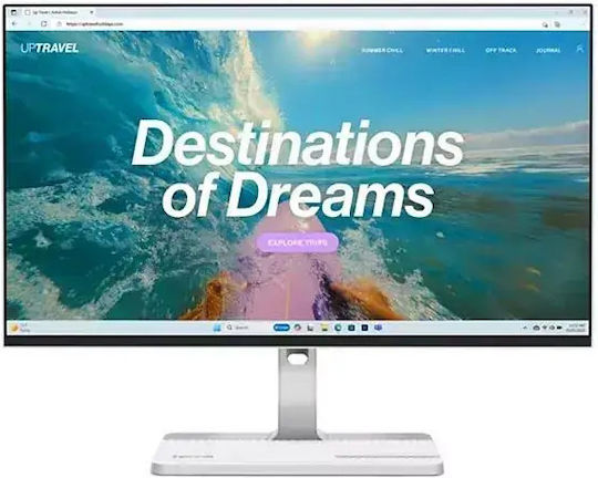 Lenovo L24 IPS Gaming Monitor 23.8" FHD 1920x1080 144Hz With Response Time 4ms GTG White
