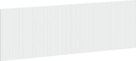 vidaXL Hölzernes Kopfstützen für Betten Weiß 160x50cm