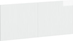 vidaXL Табла за легло Дървена Бяла 120x50cm