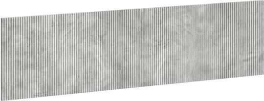 vidaXL vidaXL Kopfstützen für Betten Hölzernes Grau 200x50cm