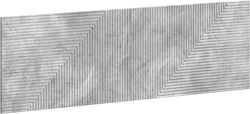 vidaXL Табла за легло Дървена Сива 160x50cm