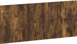 vidaXL Табла за легло Дървена Кафява 120x50cm