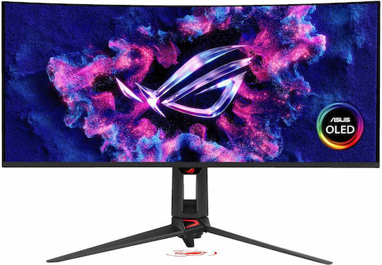 Asus ROG Swift UltraWide QD-OLED Curved Gaming Monitor 34" QHD 3440x1440 360Hz with Response Time 0.03ms GTG