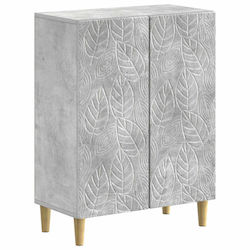 vidaXL Ντουλάπι Μπάνιου 59.5x31x80cm Γκρι