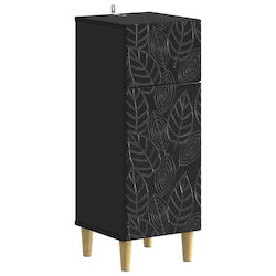 vidaXL Dulap de baie 30x31x80cm Negru