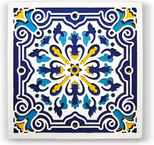 Splat Planet Wooden Craft Set Sicilian Tile Wood Art 25x25cm