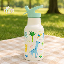 A Little Lovely Company Παγούρι Θερμός 350ml Ασημί