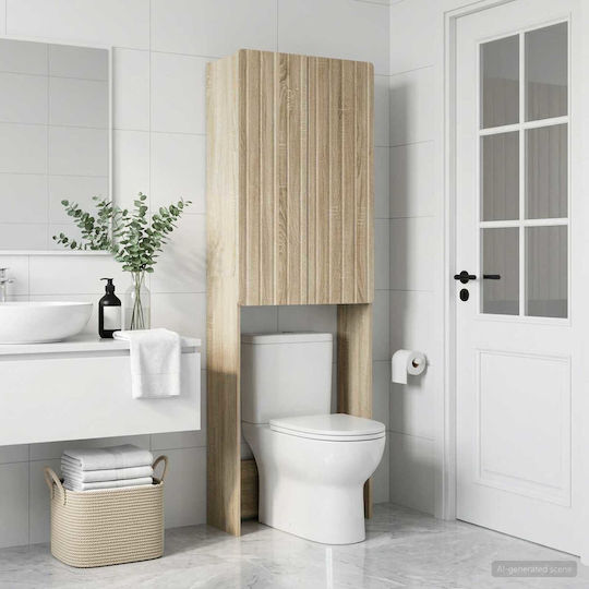 vidaXL vidaXL Floor Bathroom Column for Washing Machine 66x25.5x190cm Sonoma