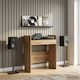 VidaXL DJ Table Artisan Oak 102 X 45 X 102 Cm Engineered Wood