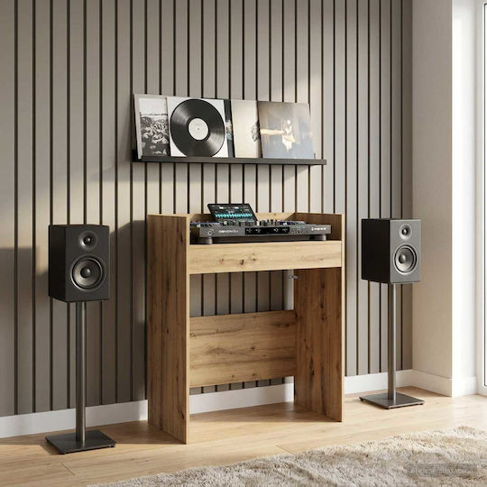 VidaXL DJ Table Artisan Oak 102 X 45 X 102 Cm Engineered Wood