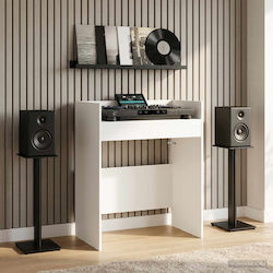 vidaXL DJ Ständer Weiß 82 x 45 x 102 cm Bearbeitetes Holz