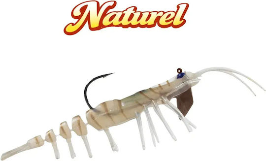 HanFishing Teke Shrimp 75 Künstliche Köder No3 7,5cm/7g Naturel