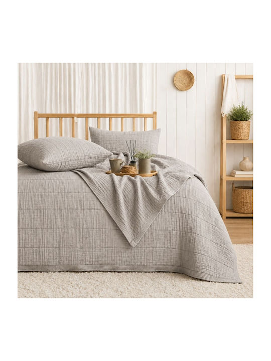 Şaheser Set Paturi & Cuverturi Pat Superdublu Vizon 240x260cm 3 Bucăți