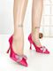 Pantofi cu toc cu toc înalt Fuchsia