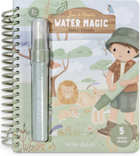 Little Dutch Βιβλίο Ζωγραφικής Water Reveal Jim Safari Friends