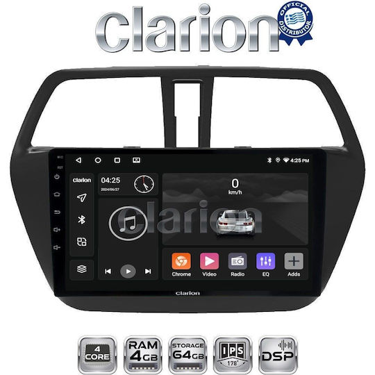Clarion Auto-Audiosystem Für Suzuki SX4 S-Cross 2014 Bluetooth USB Eingebautes Wi-Fi GPS Apple CarPlay Android Auto