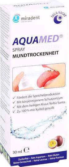 Spray Oral Miradent Aquamed Tratament Hidratant Pentru Gura Uscată 30 Ml