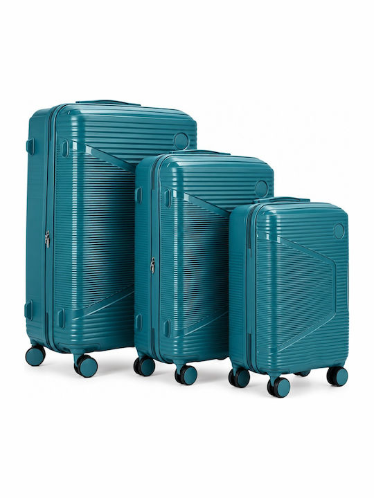 Felbags Suitcases Hard Petrol Set 3pcs