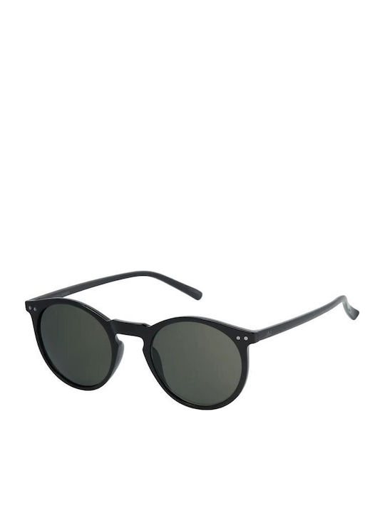 Jack & Jones Unisex Γυαλιά Ηλίου με Μαύρο Σκελετό και Μαύρο Φακό