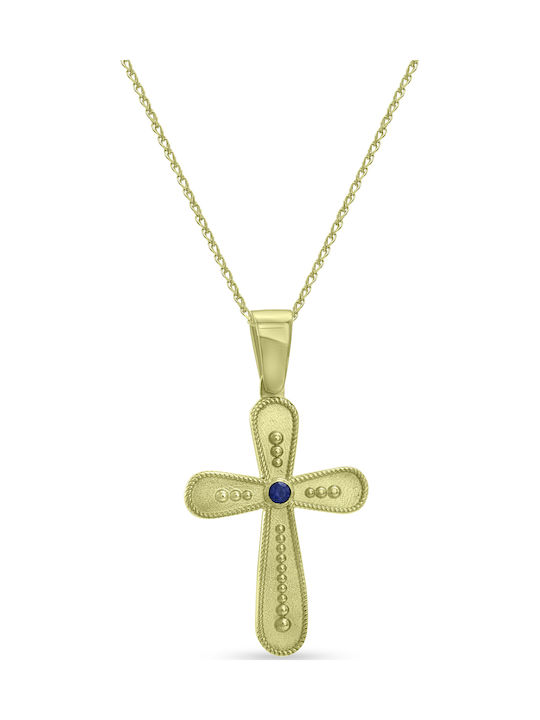 Ortaxidis Gold Cross 14K with Chain