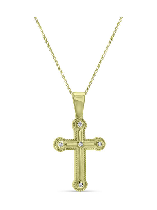 Ortaxidis Gold Cross 14K with Chain
