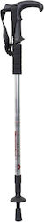 Baston telescopic metalic reglabil între 67 135 cm suport pentru drumeții