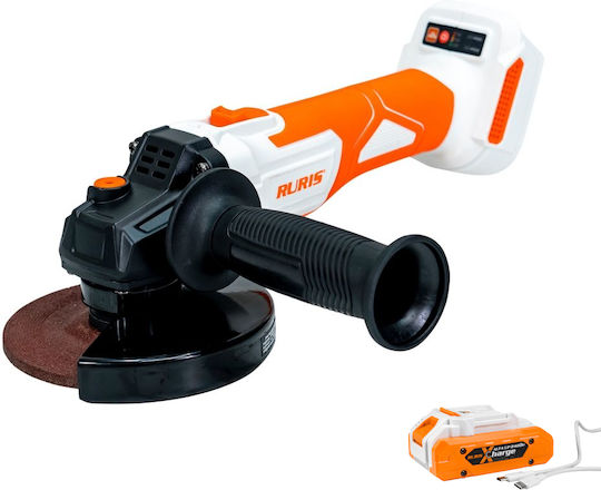 Ruris Rmx4125 – Polizor Unghiular Fără Fir 20v Brushless 125 Mm 2 Viteze Baterie 4ah Inclusă