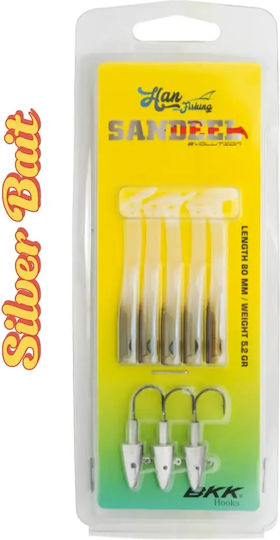 HanFishing Sandeel 80 Τεχνητό Δόλωμα 8εκ./5.2gr Silver bait