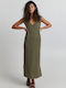 Summer Shirt Dress Khaki