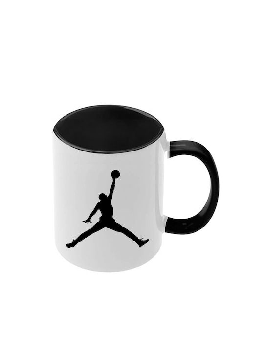 Basketball Mug Black Handle Interior
