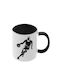Basketball Mug Black Handle Interior