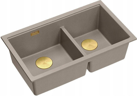 GraniteQ Logan Unterbau aus Flüssigem Granit M76xB45cm