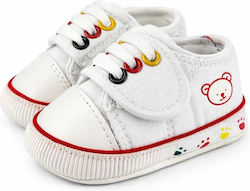 Chippo Βρεφικά Sneakers Αγκαλιάς Λευκά