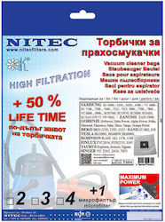 Nitec Торбички за прахосмукачка 3 бр Съвместими с Прахосмукачка Beko / Rohnson / Samsung / Singer / Taurus